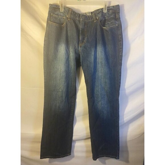 Kenneth Cole Reaction Bootcut Mens Jeans Size 36 x 32 Relaxed Fit Great Pockets - Picture 1 of 2